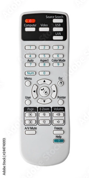 Fototapeta Remote control, isolated on white background with clipping path.