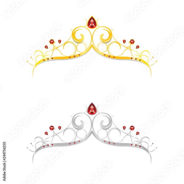 Obraz Diadème or et argent