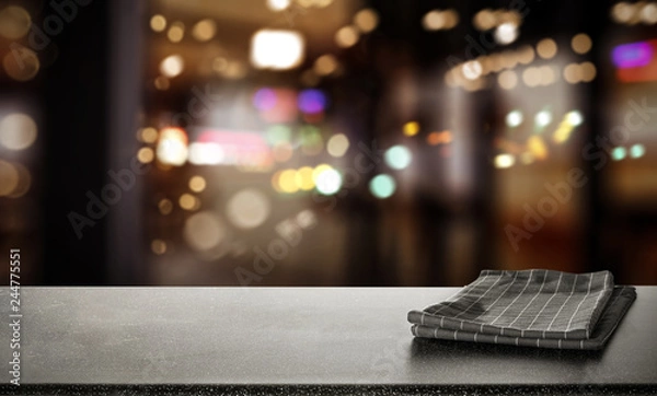 Obraz Table background and bar interior 