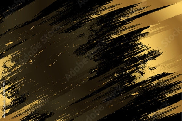 Fototapeta Gold Paint Glittering Textured Art 