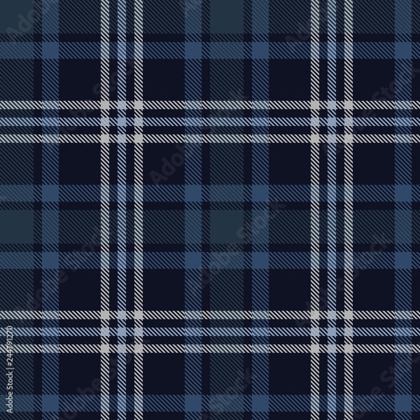 Obraz Seamless tartan plaid pattern. Checkered fabric texture background.