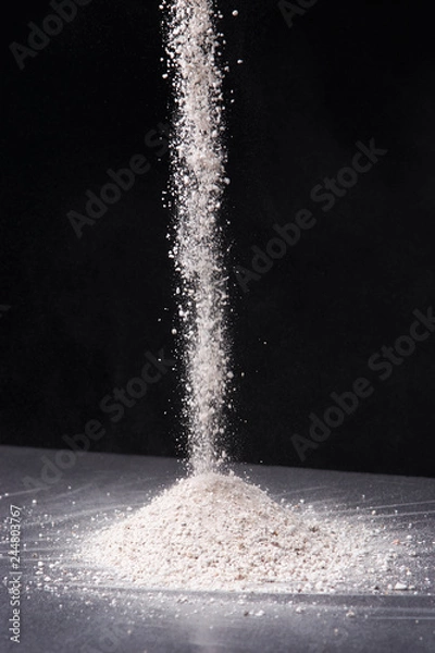 Obraz perlite for hydroponics vegetable on the pile