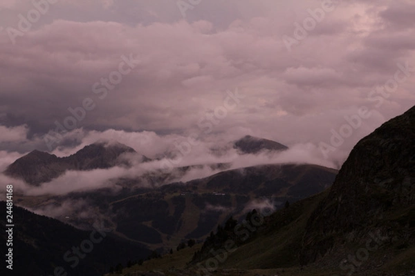 Obraz nubes montaña
