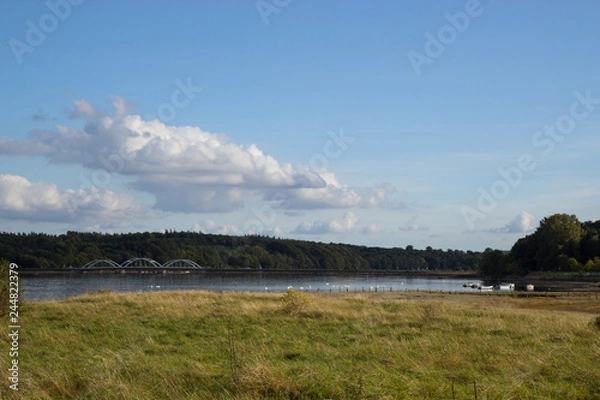 Fototapeta View of fjord near Holbaek, Denmark