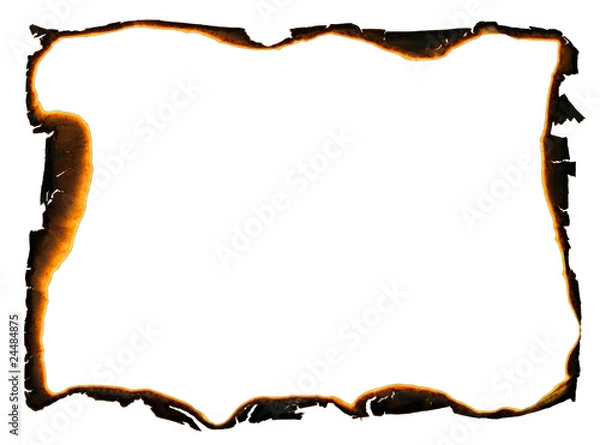 Obraz wypalone krawędzie