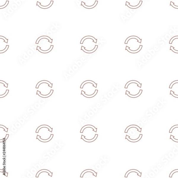 Fototapeta reload icon pattern seamless white background