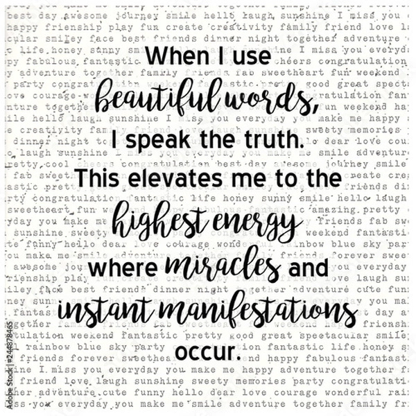 Obraz Manifestation Quote