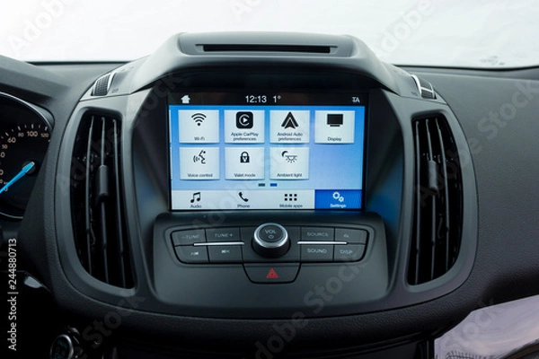 Fototapeta infotainment system car