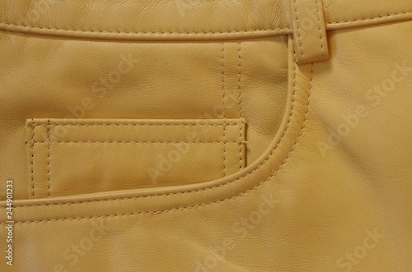 Obraz レザーパンツ　ポケット　アップ　拡大