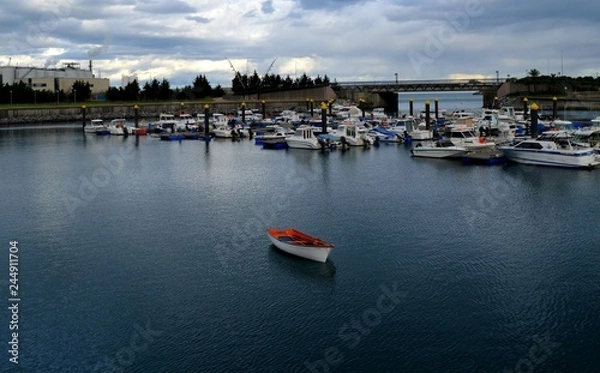 Obraz boats in the harbor
