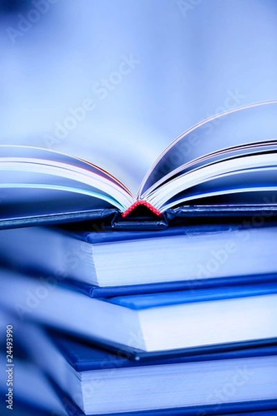 Obraz pile of books