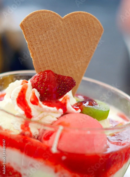 Obraz strawberry ice cream