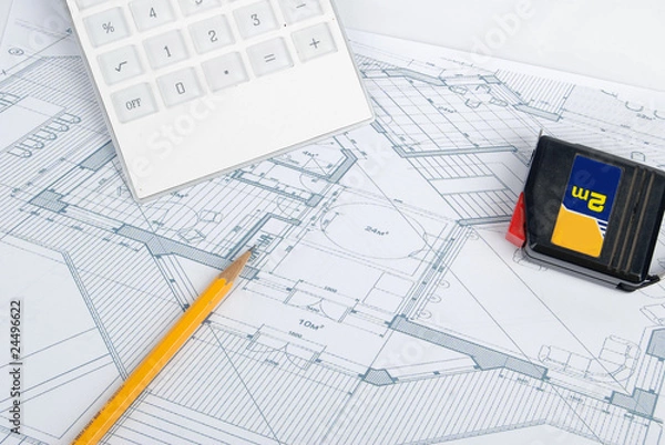 Fototapeta blueprint