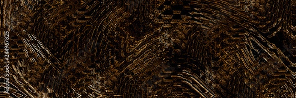 Obraz Modern design element. Geometric light. Abstract decorative texture. Gold texture.