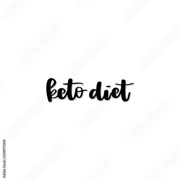 Obraz Keto diet quote.
