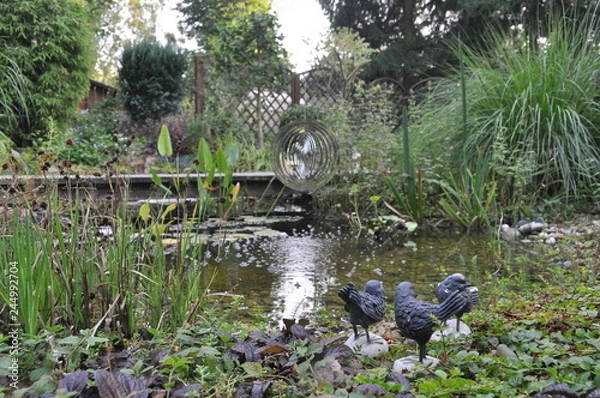 Obraz Teich mit Figuren