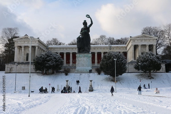 Fototapeta Munich in Winter time 