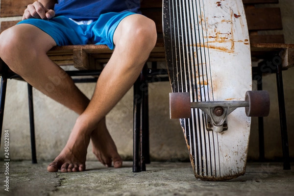 Fototapeta Longboard