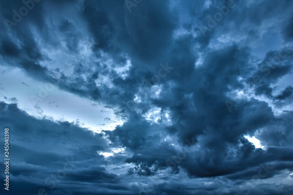 Fototapeta dramatic sky with clouds