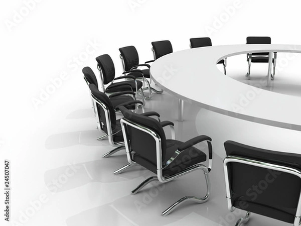 Obraz conference table and chairs