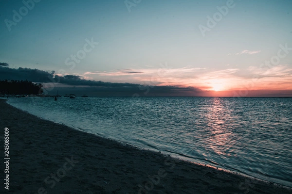Obraz Flic en Flac Sunset - Mauritius
