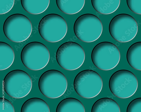 Fototapeta Seamless 3d abstract background with geometric objects and soft shadows.