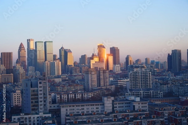 Fototapeta 中国　天津　街並み