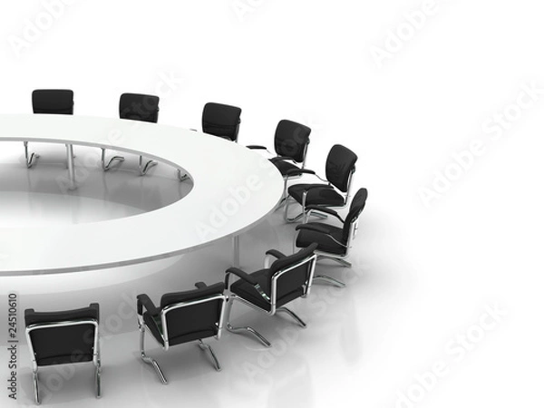 Obraz conference table and chairs
