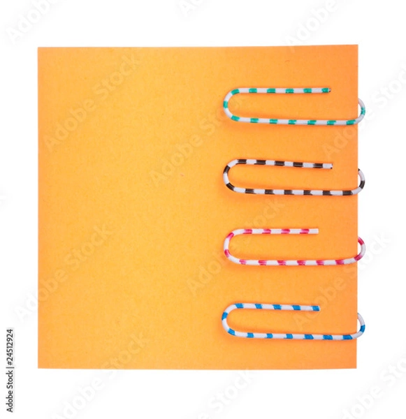 Fototapeta Note and staples