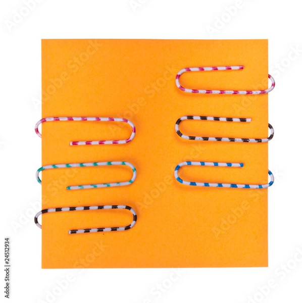 Fototapeta Note and staples