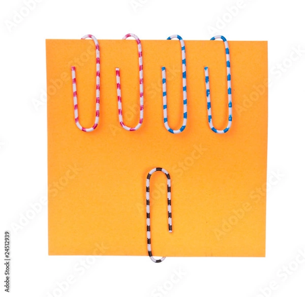 Fototapeta Note and staples