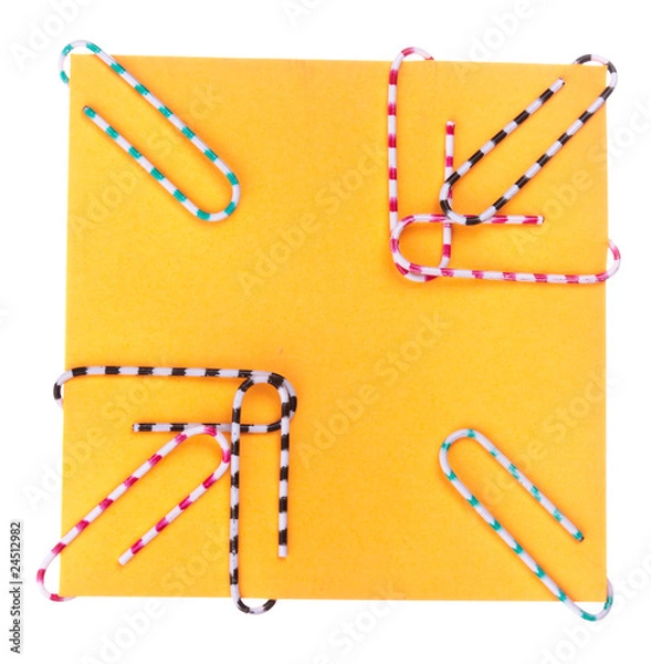 Fototapeta Note and staples