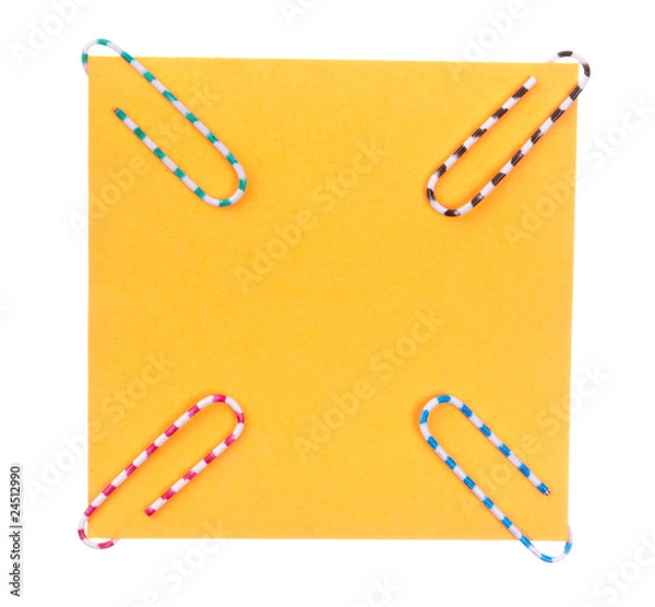 Fototapeta Note and staples