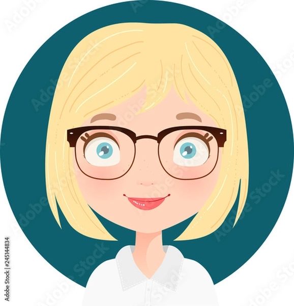 Obraz icon receptionist  blonde