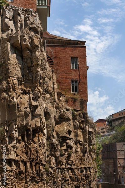 Obraz Ущелье в центре города Тбилиси. Грузия.