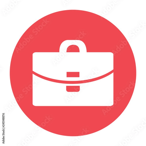 Fototapeta Suitcase - Vector icon. color icon.