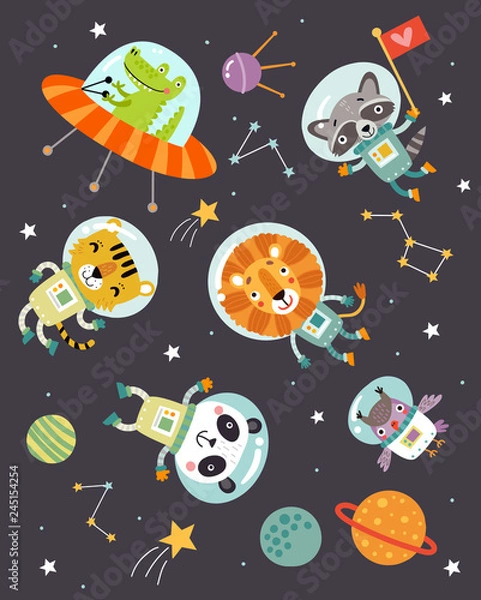 Fototapeta Animals in space