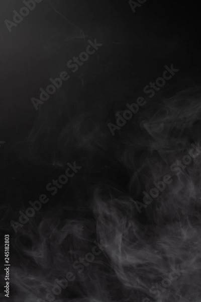 Obraz Gęsty dym na czarnym tle
