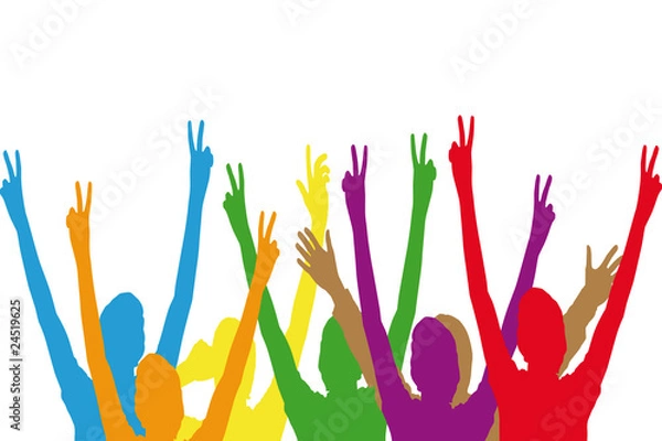 Fototapeta gente colores