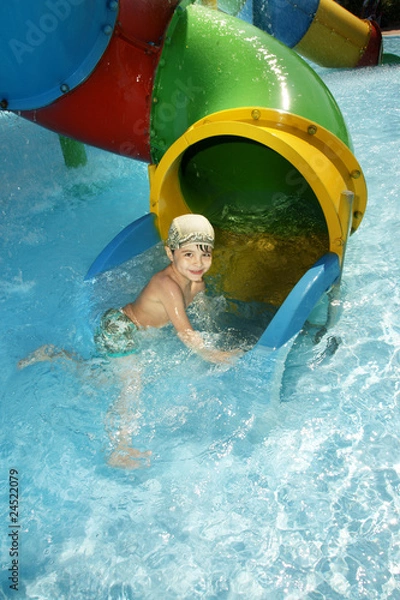 Obraz Boy in pool
