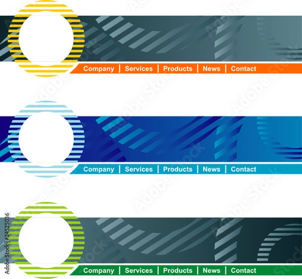 Obraz Concept and design web page header template