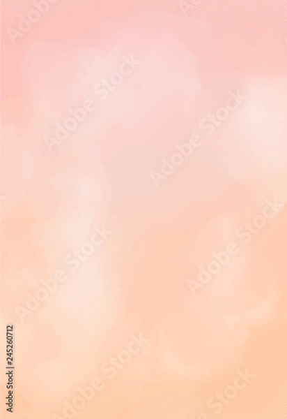 Obraz watercolor paper. peach texture background. vector eps 8