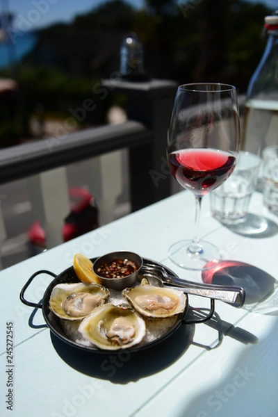 Obraz Bluff Oyster and wine