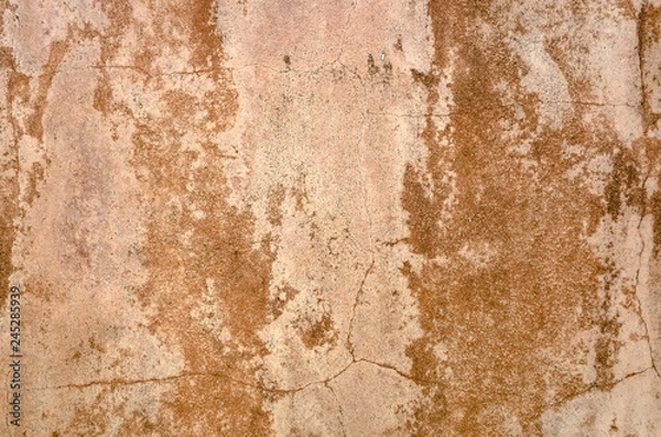 Obraz brown dirty mildewed wall