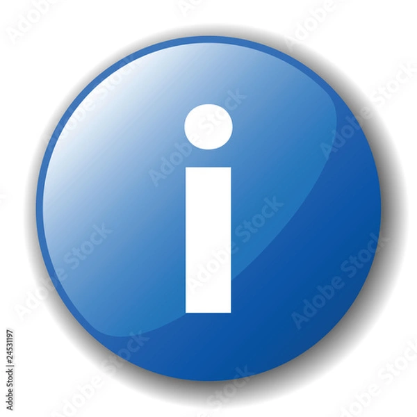Fototapeta The dark blue button for a site web. A vector illustration, it i