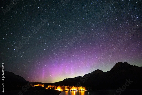 Fototapeta Aurora Borealis in Banff national park