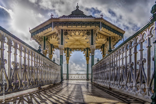Obraz Close up view of Bandstand near the beach. Brighton,  United Kingdom.