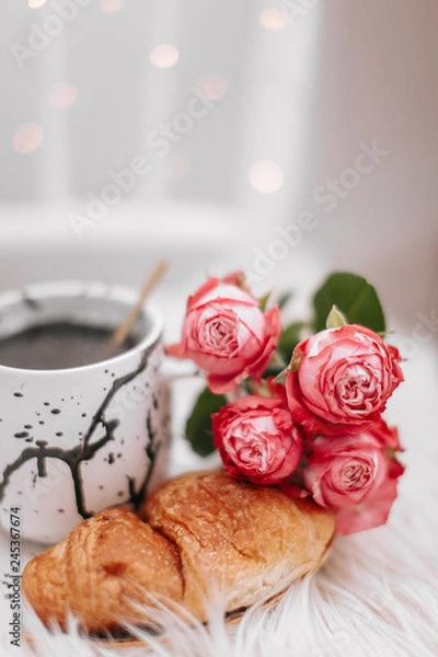 Fototapeta tea and roses