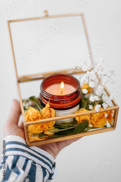 Obraz candles in a box