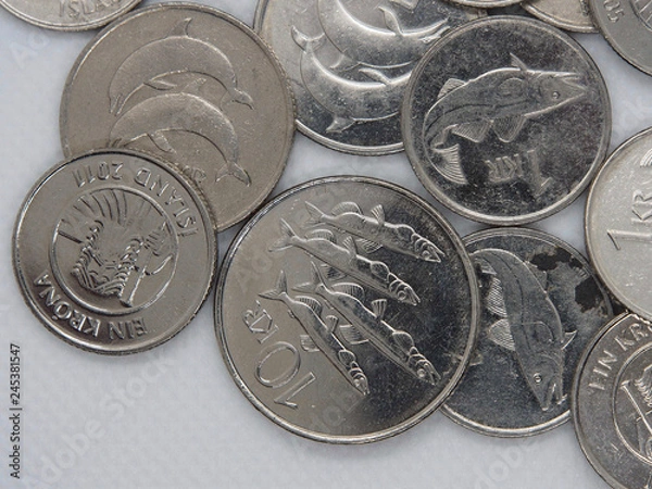 Obraz Icelandic Krona coins